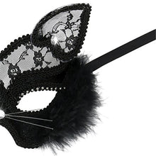 Load image into Gallery viewer, Sexy Black Cat Masquerade Mask
