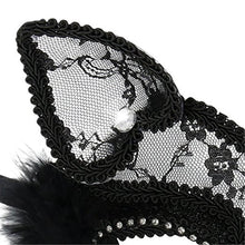 Load image into Gallery viewer, Sexy Black Cat Masquerade Mask
