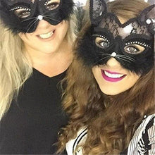 Load image into Gallery viewer, Sexy Black Cat Masquerade Mask
