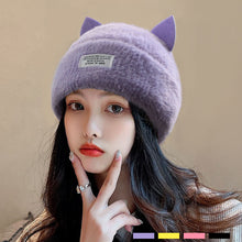 Load image into Gallery viewer, Soft Cat Ears Beanie
