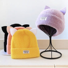 Load image into Gallery viewer, Soft Cat Ears Beanie
