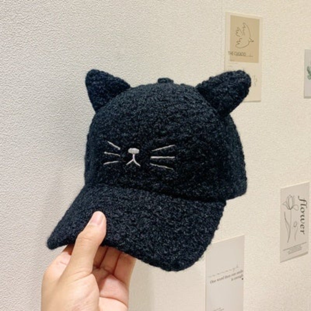 Soft Cat Face Baseball Cap [Adjustable]