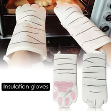 Load image into Gallery viewer, Playful Meow - Soft Cat Paws Insulated Oven Mitt- Review
