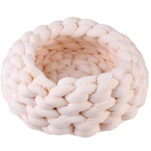 Load image into Gallery viewer, Playful Meow - Soft and Inviting Knitted Cat Bed- Review

