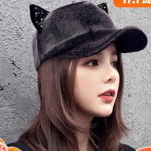 Load image into Gallery viewer, Sparkly Ears Velvet Cap
