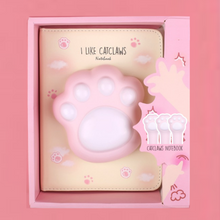 Load image into Gallery viewer, Playful Meow - Squishy Cute Cat Notebook Set- Review
