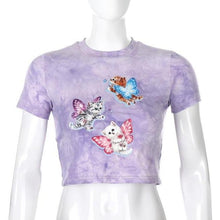 Load image into Gallery viewer, Playful Meow - Sweet Cat Cropped Top- Review

