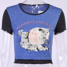 Load image into Gallery viewer, Playful Meow - Sweet Cat Cropped Top- Review
