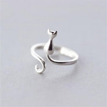 Load image into Gallery viewer, Playful Meow - Sweet Cute Cat Ring (925 Silver)- Review
