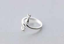 Load image into Gallery viewer, Playful Meow - Sweet Cute Cat Ring (925 Silver)- Review
