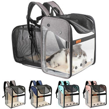 Load image into Gallery viewer, Playful Meow - &quot;The First Class Cabin&quot; Extendable Transparent Cat Backpack- Review
