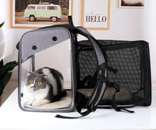 Load image into Gallery viewer, Playful Meow - &quot;The First Class Cabin&quot; Extendable Transparent Cat Backpack- Review
