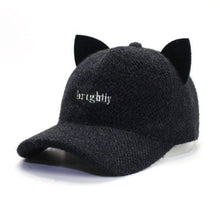 Load image into Gallery viewer, Tweed Cat Ears Cap
