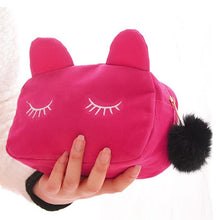 Load image into Gallery viewer, Playful Meow - Velvety Cat&#39;s Ear Vanity Bag- Review
