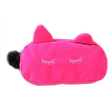 Load image into Gallery viewer, Playful Meow - Velvety Cat&#39;s Ear Vanity Bag- Review
