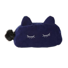 Load image into Gallery viewer, Playful Meow - Velvety Cat&#39;s Ear Vanity Bag- Review
