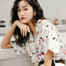 Load image into Gallery viewer, Playful Meow - Vintage Cat Print Blouse- Review
