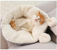 Load image into Gallery viewer, Playful Meow - Warm and Cozy Bunny Cat Bed- Review
