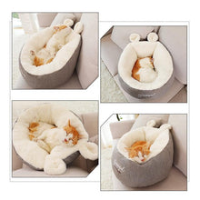 Load image into Gallery viewer, Playful Meow - Warm and Cozy Bunny Cat Bed- Review
