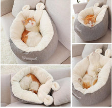 Load image into Gallery viewer, Playful Meow - Warm and Cozy Bunny Cat Bed- Review
