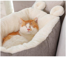 Load image into Gallery viewer, Playful Meow - Warm and Cozy Bunny Cat Bed- Review
