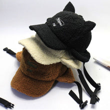 Load image into Gallery viewer, Winter Cat Ears Aviator Cap
