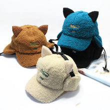 Load image into Gallery viewer, Winter Cat Ears Aviator Cap

