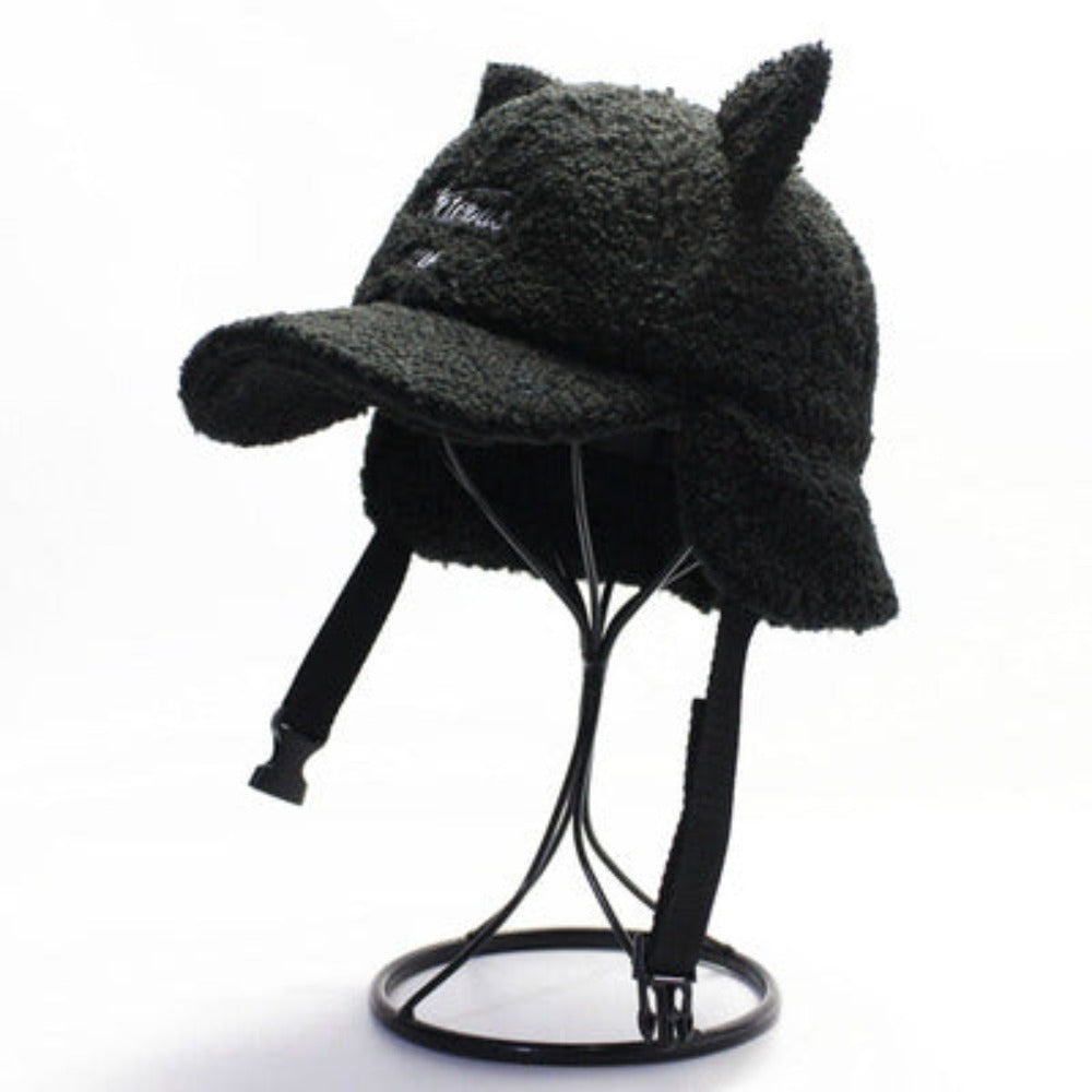 Winter Cat Ears Aviator Cap