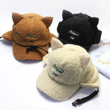 Load image into Gallery viewer, Winter Cat Ears Aviator Cap
