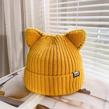 Load image into Gallery viewer, Winter Cat Ears Knitted Beanie
