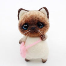 Load image into Gallery viewer, Playful Meow - Wool Felt Cute Cat DIY Kit- Review
