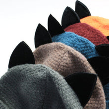 Load image into Gallery viewer, Woolen Cat Ears Docker Hat [Adjustable]
