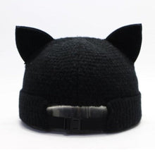 Load image into Gallery viewer, Woolen Cat Ears Docker Hat [Adjustable]
