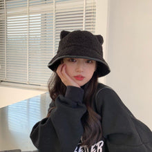Load image into Gallery viewer, Woolly Cat Ears Bucket Hat
