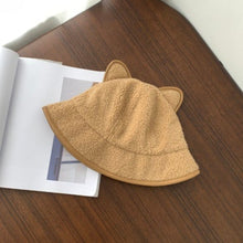 Load image into Gallery viewer, Woolly Cat Ears Bucket Hat
