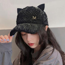 Load image into Gallery viewer, Woolly Cat Ears Cap
