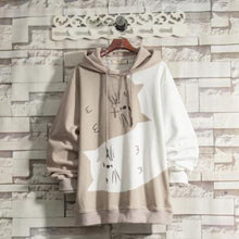 Load image into Gallery viewer, Yin Yang Cats Drawstring Hoodie
