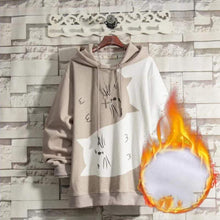 Load image into Gallery viewer, Yin Yang Cats Drawstring Hoodie
