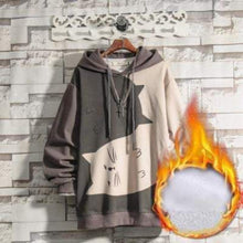 Load image into Gallery viewer, Yin Yang Cats Drawstring Hoodie
