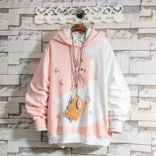 Load image into Gallery viewer, Yin Yang Cats Drawstring Hoodie
