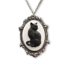 Load image into Gallery viewer, Vintage Gothic Black Cat Necklace
