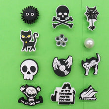 Load image into Gallery viewer, Skull and Cat Shoe Charms
