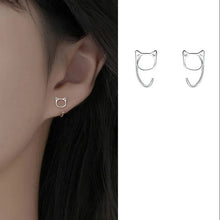 Load image into Gallery viewer, Classic Chic Cat Earrings [925 Sterling Silver]
