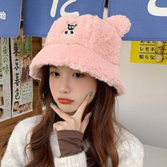 Teddy Plush Bucket Hat