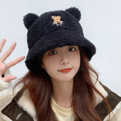 Teddy Plush Bucket Hat