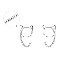 Load image into Gallery viewer, Classic Chic Cat Earrings [925 Sterling Silver]
