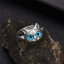 Load image into Gallery viewer, Purrfectly Gothic Cat Ring
