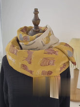 Load and play video in Gallery viewer, Elegant Cats Scarf
