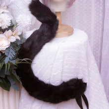Load image into Gallery viewer, Authentic Black Cat Ears and Tail Set
