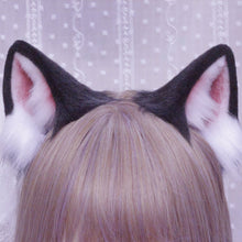 Load image into Gallery viewer, Authentic Black Cat Ears and Tail Set
